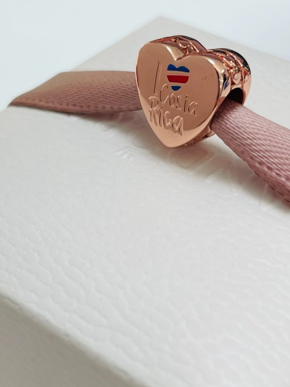 Pandora Costa Rica Heart Charm Costa Rica Flag Bead Charm